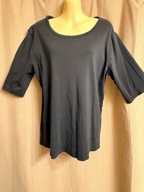 Duluth Long Longtail T Top Black Women's L